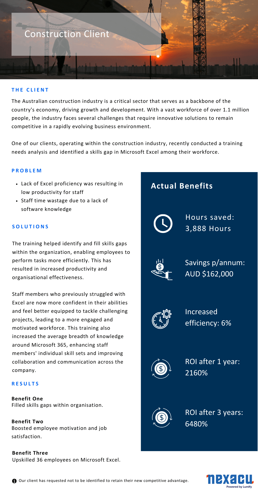 construction client case study