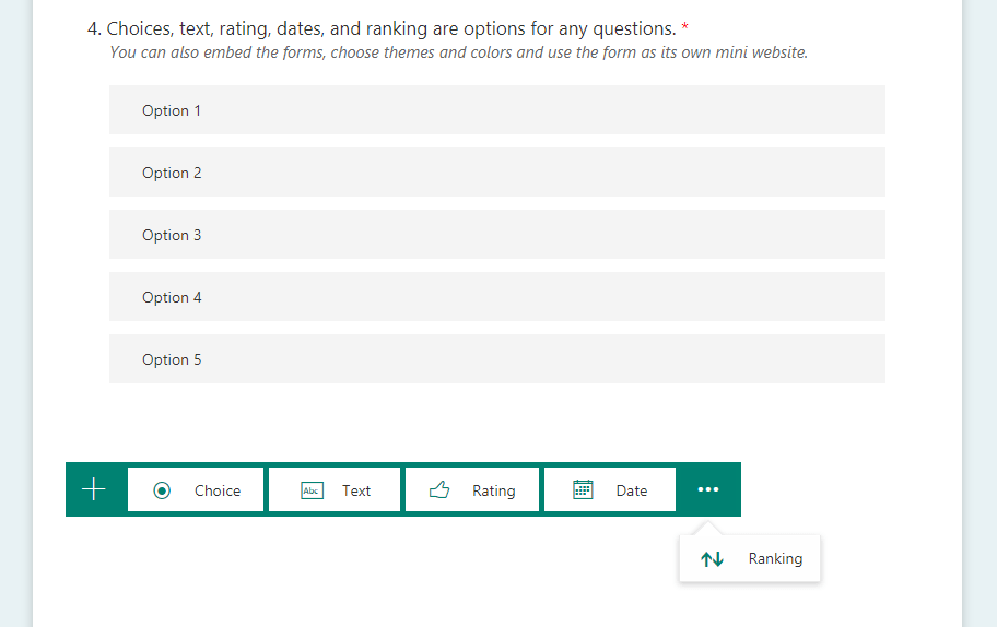 Creating a Microsoft Forms