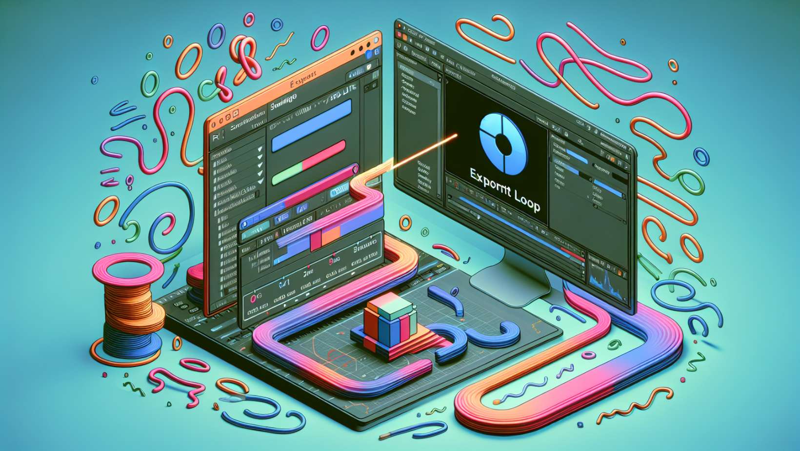 Illustration of exporting and sharing loops