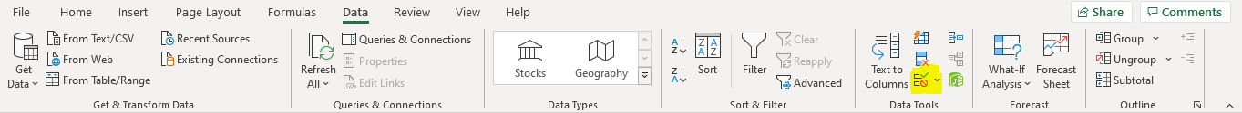 How to create a drop-down list in Excel