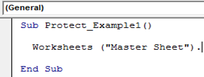 protecting the sheet vba