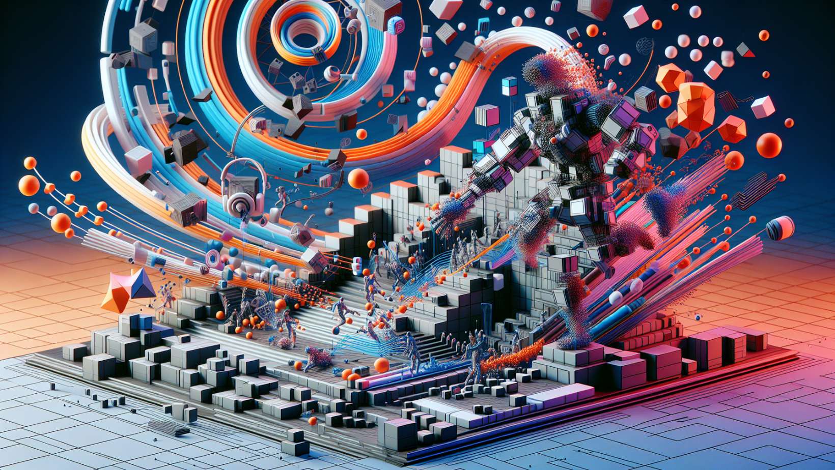 Illustration of incorporating objects and characters into loops